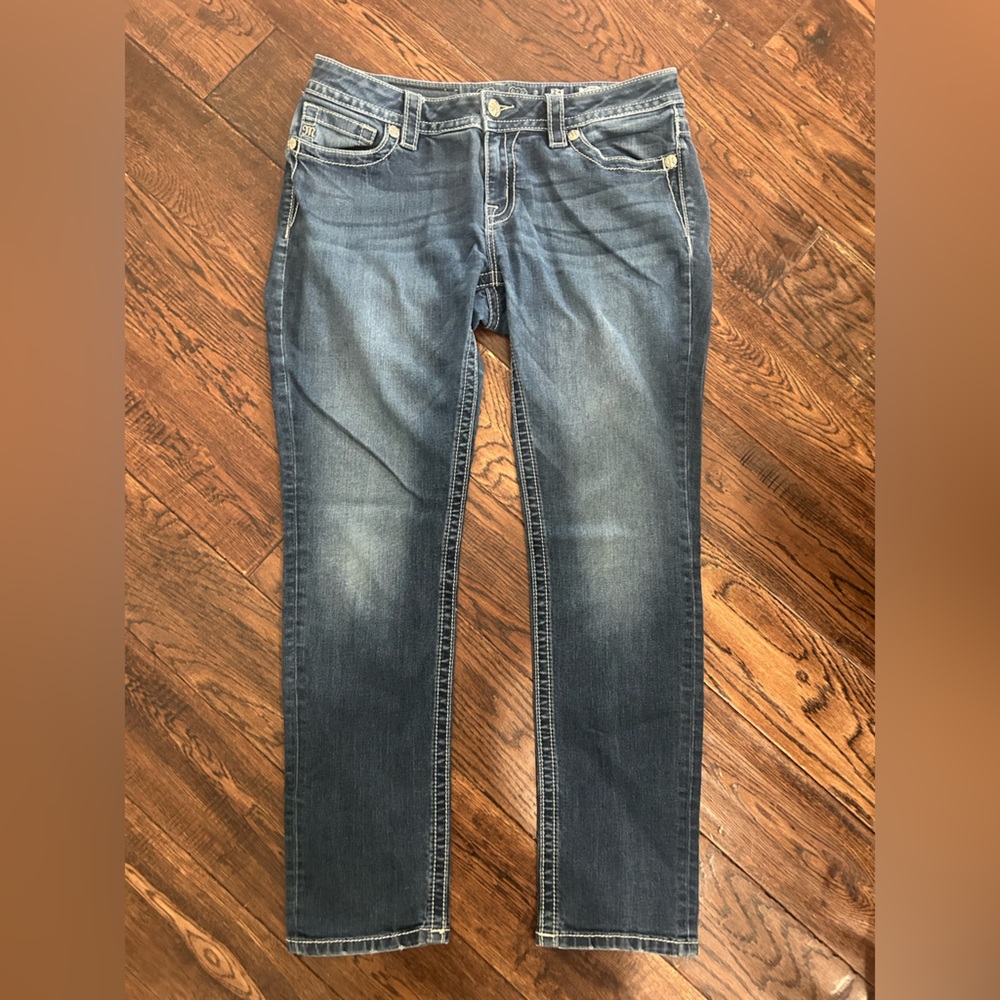 Classic Mid-Rise Women's Jeans in Dark Blue
